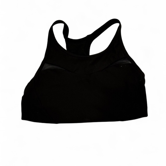 Lululemon Ribbed-Mesh High-Neck Bra *Medium Support Black size 6 - Picture 3 of 3